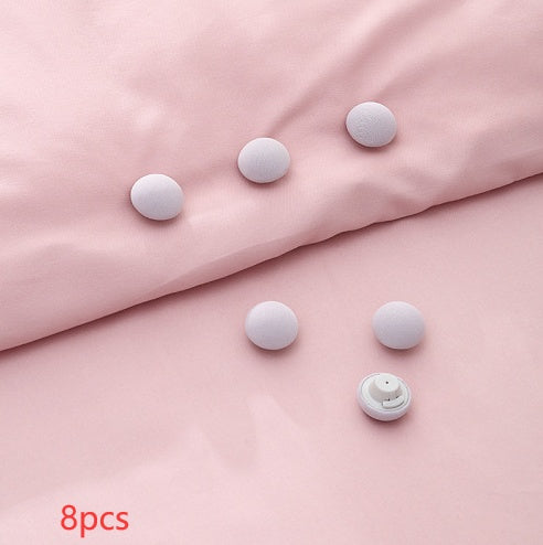 One-Click Bedsheet Grippers – Cute Mushroom Design, Non-Slip Fixing Clips