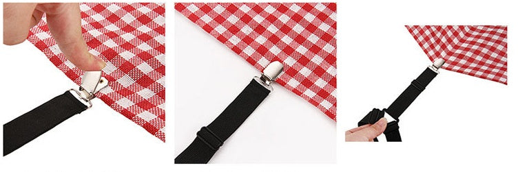 Bed Sheet Grippers – Non-Slip Quilt Clip with Easy Unlock
