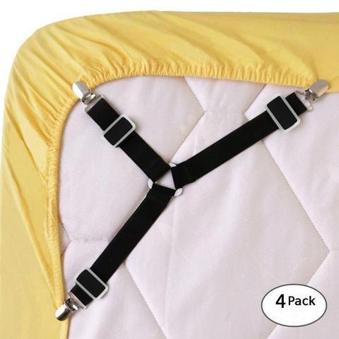 Bed Sheet Grippers – Non-Slip Quilt Clip with Easy Unlock