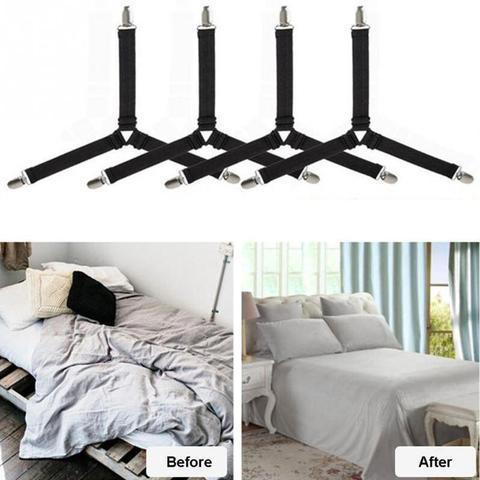 Bed Sheet Grippers – Non-Slip Quilt Clip with Easy Unlock