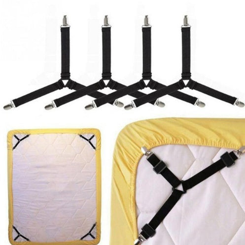 Bed Sheet Grippers – Non-Slip Quilt Clip with Easy Unlock