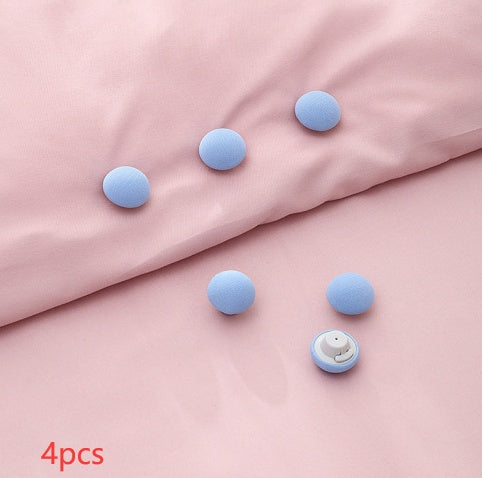 One-Click Bedsheet Grippers – Cute Mushroom Design, Non-Slip Fixing Clips