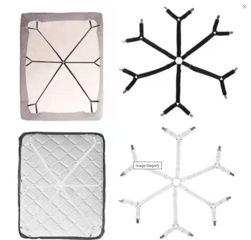 Bed Sheet Grippers – Non-Slip Quilt Clip with Easy Unlock