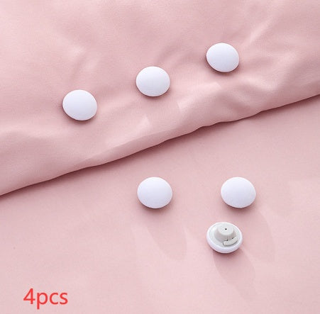 One-Click Bedsheet Grippers – Cute Mushroom Design, Non-Slip Fixing Clips