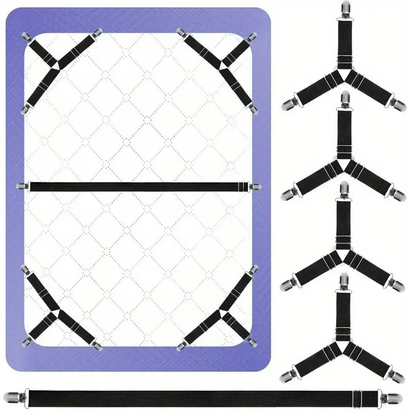 Bed Sheet Grippers – Non-Slip Quilt Clip with Easy Unlock