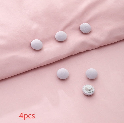 One-Click Bedsheet Grippers – Cute Mushroom Design, Non-Slip Fixing Clips